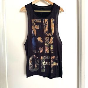 Black Scale F*ck Off Tank Top